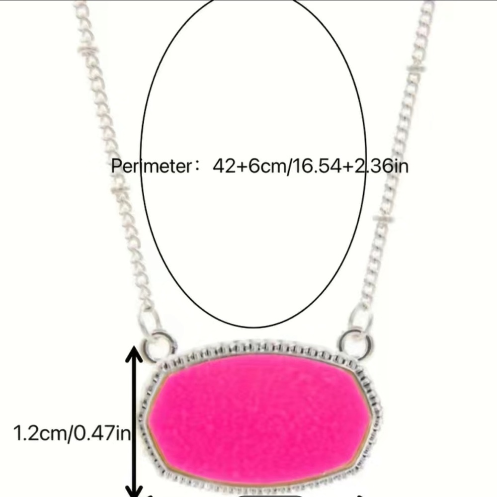 pink gemstone necklace - Picture 2 of 3